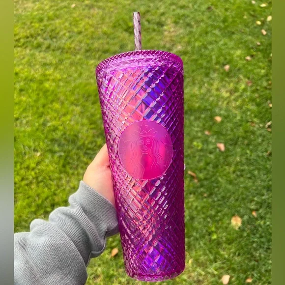SOLD🌷💐 STARBUCKS pink magenta Valentine’s Day jeweled taffy tumbler ✨ - Picture 5 of 17